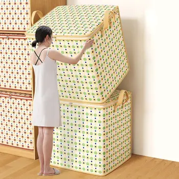 Borsa portaoggetti portatile per trapunta di grande capacità, giocattolo antipolvere, borsa portaoggetti per spostamento domestico, accessori per guardaroba 1