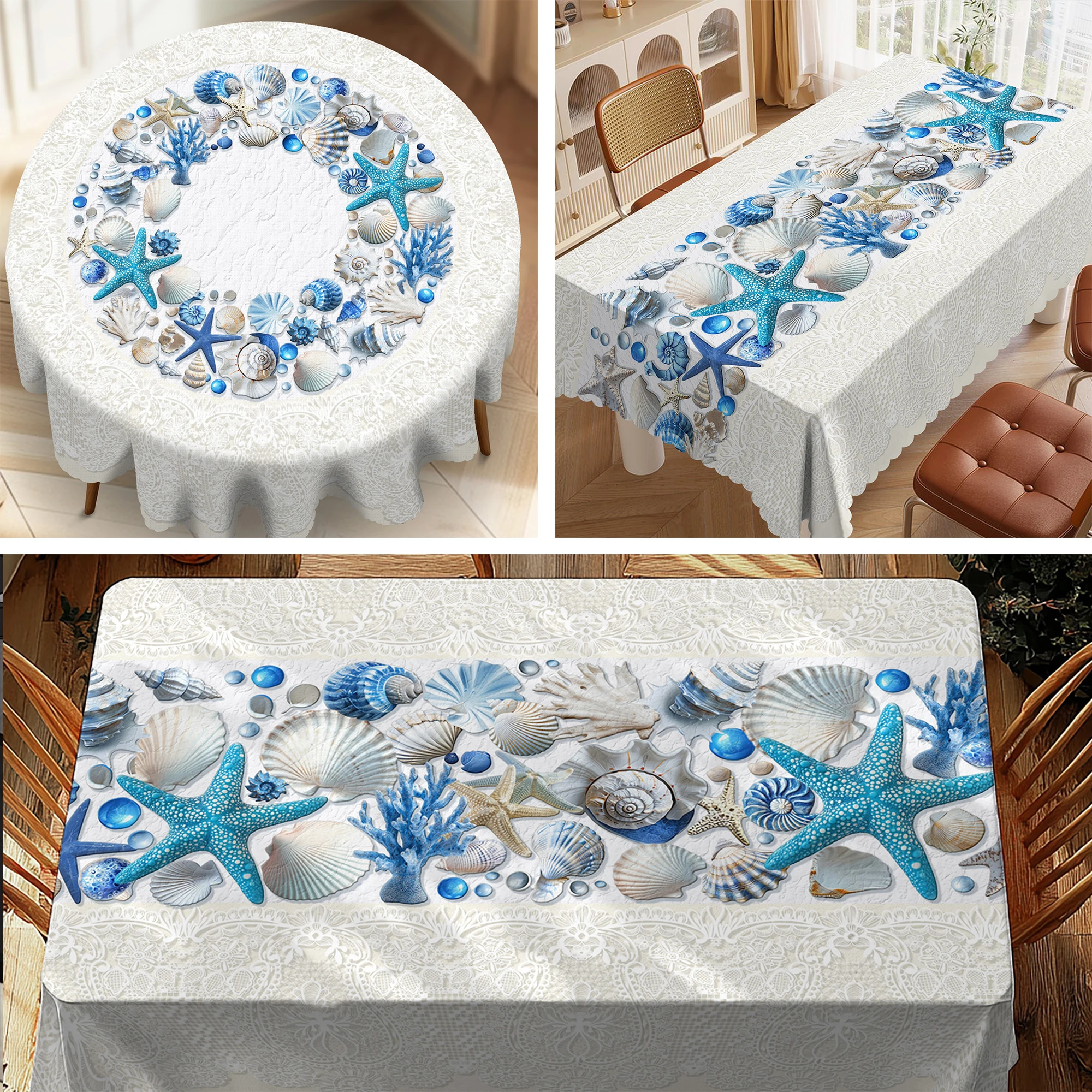 3D Sea Birds 1347 Tablecloths