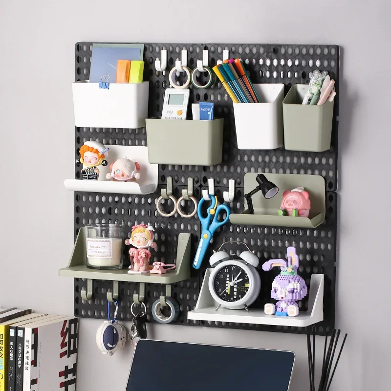 

Living Punch-free Finishing Organizer Board Rack Home Room Student Accessories Dormitory Desk Hole New Wall Storage Hook