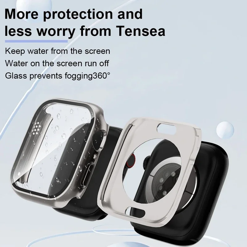 Premium Screen Protector Cover with Hard PC Front & Rear Bumper for Apple Watch Accessories