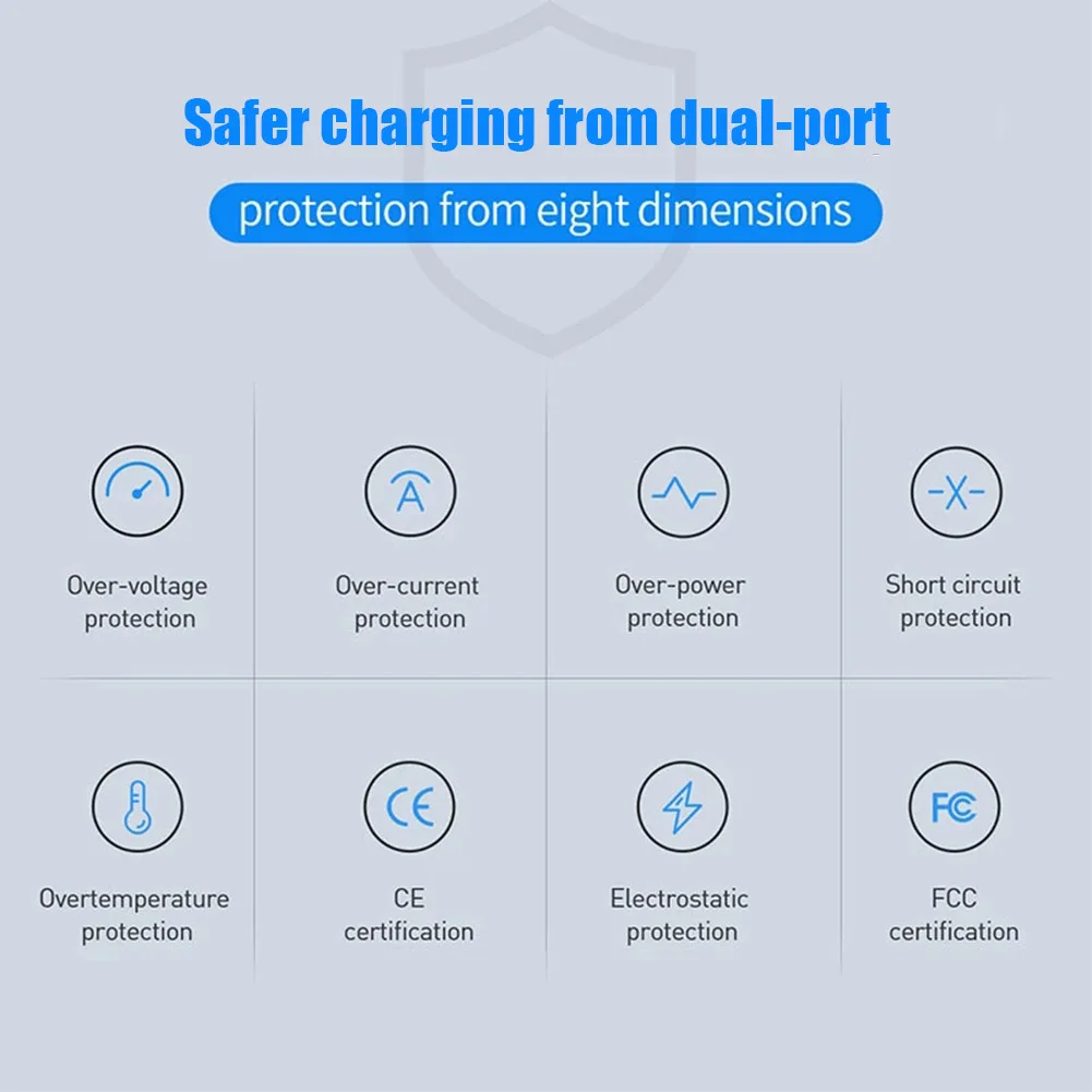 3USB travel charger CPD charging head Charging Adapter Cable Kit Charging Cable Adapter Charger Power Adapter Magnetic Charging Adapter European American standard mobile phone multi port charging head Suitable for USB