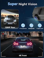 Soam 4K+1080P WiFi Dual Dash Cam with APP,3''IPS Dash Camera,Dashboard Camera with Night Vision,24HParking Monitor,WDR,Black Box - Image 5