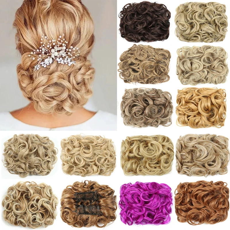 New Concubine Synthesis Bun Messy Chignon Hair Accessories For Women Clip On Feminine Extensions False Tail Hairpiece