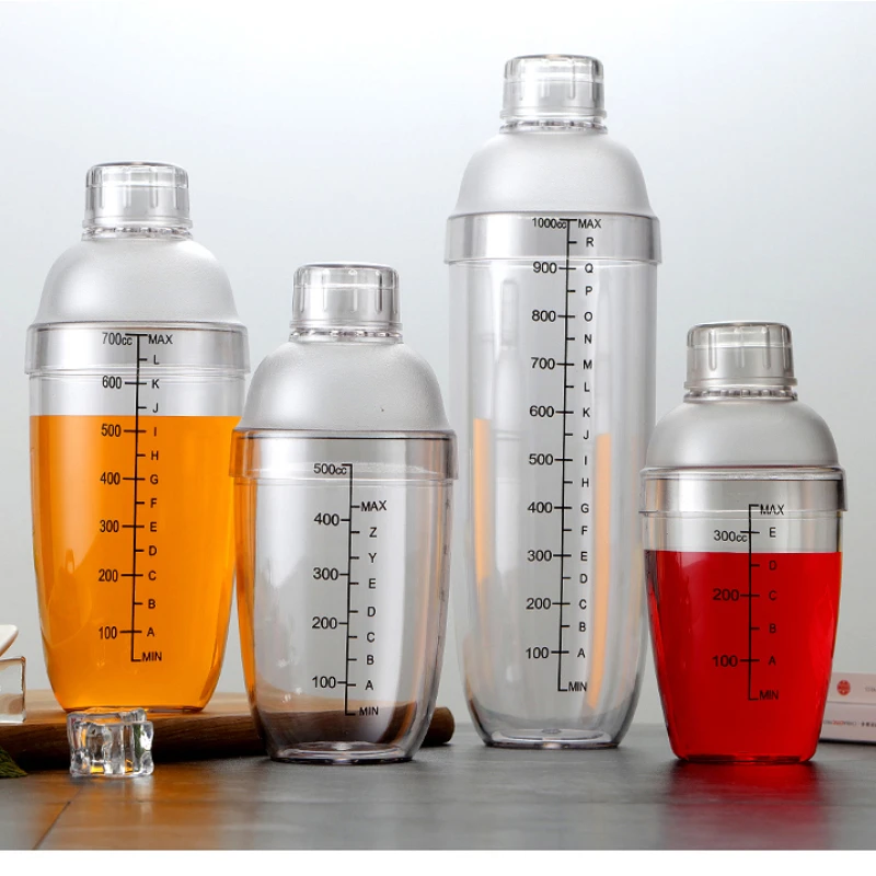 750ml Leak Proof Flat Slim Water Bottles Plastic Transparent Portable Juice  Cups Colorless - AliExpress