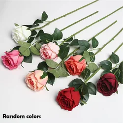 Elegant Artificial Red Rose Bouquet for Wedding and Home Decor - Realistic Floral Arrangement (Random colors)