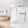 Shower Faucet Set Shower System Bathtub Faucet Set Bath Mixer Tap Bathroom Rainfall Head Shower Hot And Cold Kit In 3 Ways 1