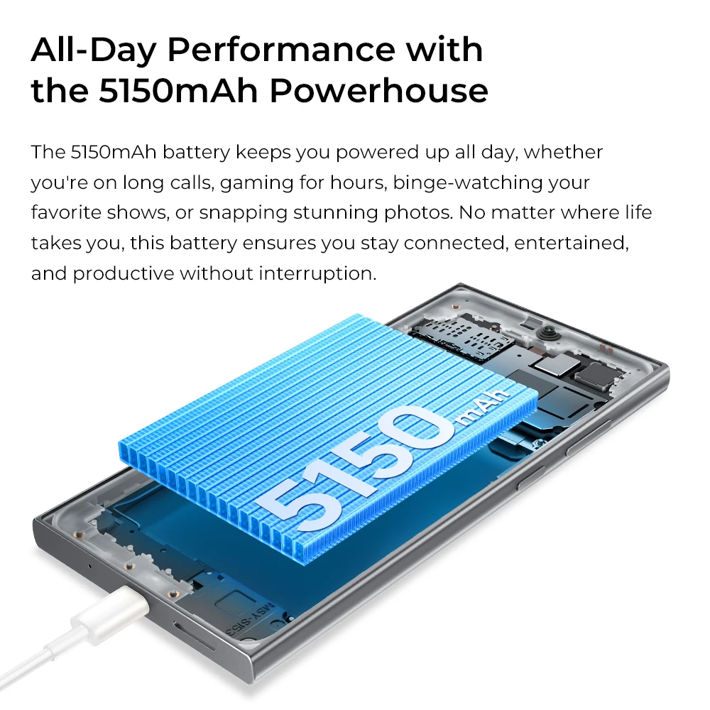 OUKITEL C62 Pro スマートフォン Android 15、6.88インチ HD+