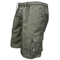2024 Big Pocket Men's Shorts Casual Work Cool Pants with 5-point Loose Fit Clothing Elastic Waist Sports Male Outfit Shorts 1