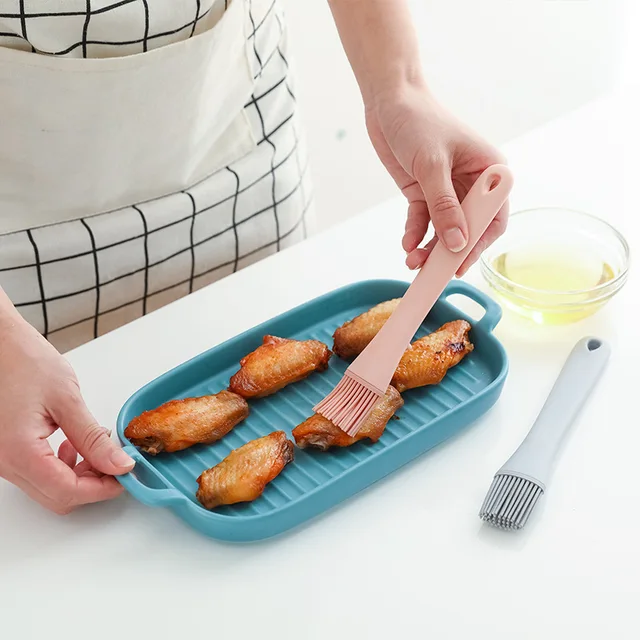 Szilikon Olajkefe Magas Hőmérsékletű Rezisztens Grill Kefe Otthoni Konyhai Sütőszerszám Kis - Image 4