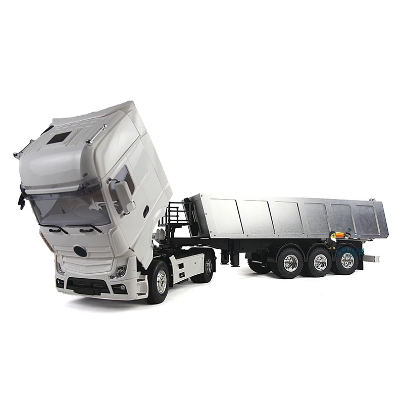 TOUCAN 2Axles 1/14 RC Tractor Truck Dump Tipper Trailer Remote Control Car Construction Vehicle Toy for Adults THZH0371 2