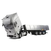 TOUCAN 2Axles 1/14 RC Tractor Truck Dump Tipper Trailer Remote Control Car Construction Vehicle Toy for Adults THZH0371 2