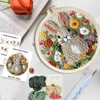 GATYZTORY Punch Needle Kit Sunset Scenery Cross Stitch Diy Embroidery Rug Punch Craft Supplies Painting Wall Decor Diy Gift 3
