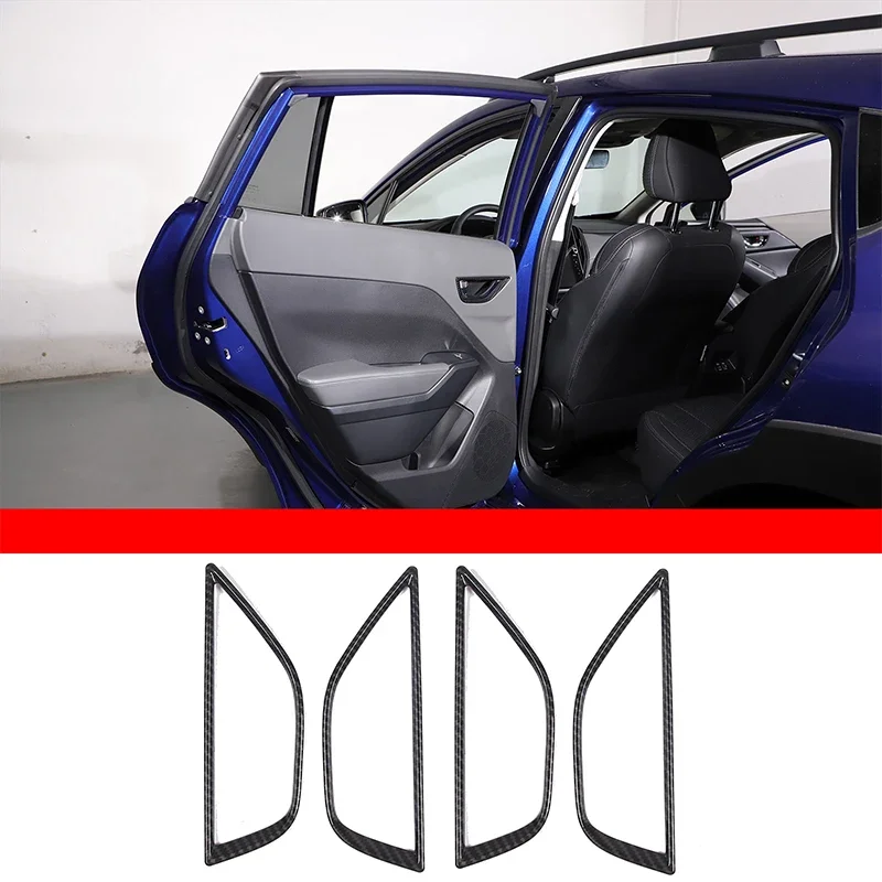 

For Subaru Crosstrek 2024 ABS Carbon Fiber Style Car Door Inner Handle Frame Decorative Sticker Interior Accessories