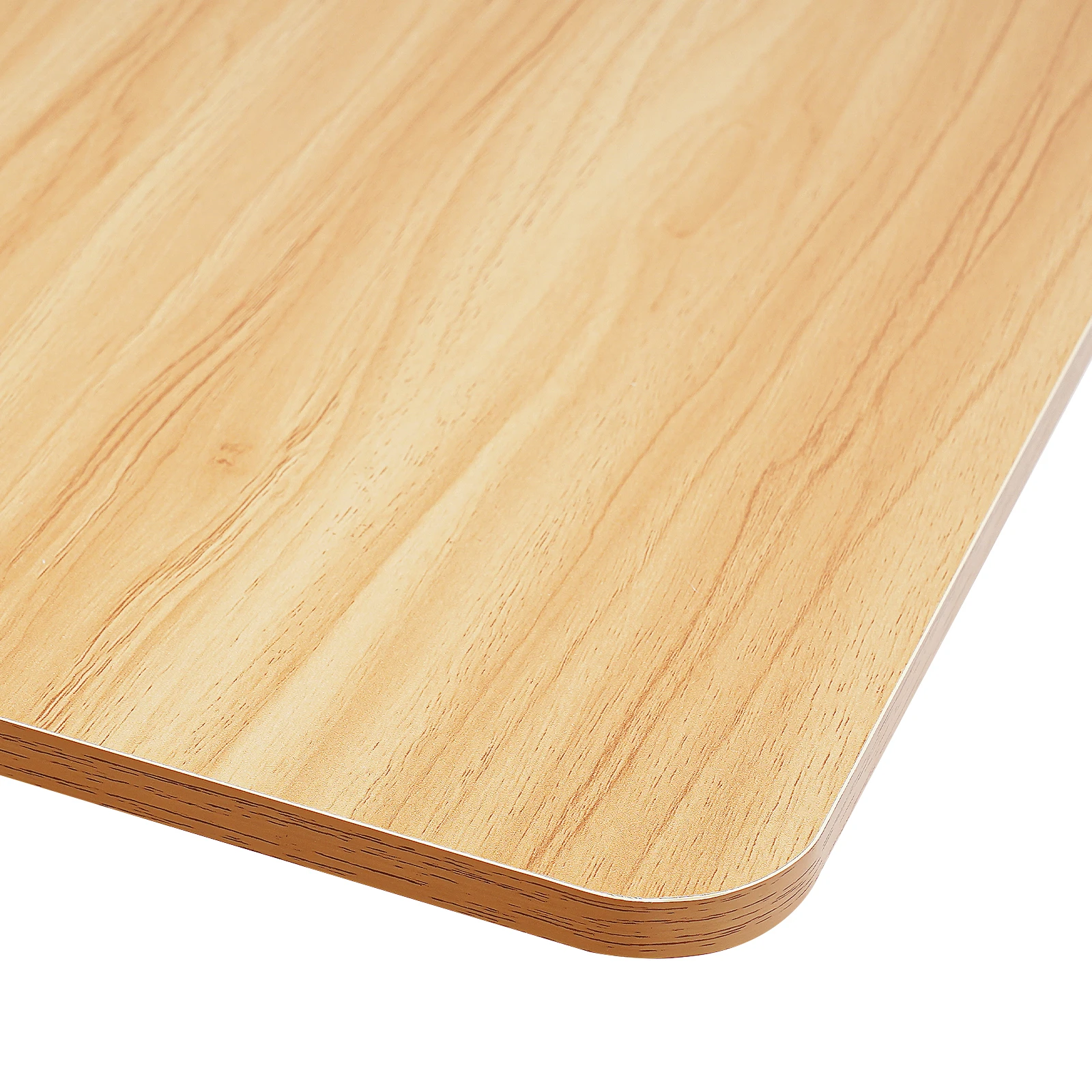 Verstellbarer Laptop-Schreibtisch, weiße Holzfarbe, MDF-Eisen, freistehender Computertisch mit 4 Bremsrädern, moderner Computerständer – Detail 2