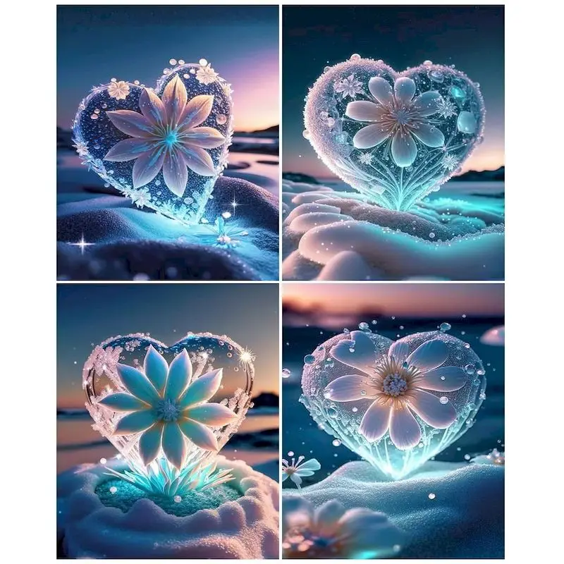 

SDOYUNO 5D Diamond Painting Seaside Scenery Diamond Embroidery Mosaic Cross Stitch Kit Home Decoration Creative Gift