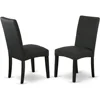 7 Piece Set Consist of a Rectangle Dining Room Table with Butterfly Leaf and 6 Black Color 4