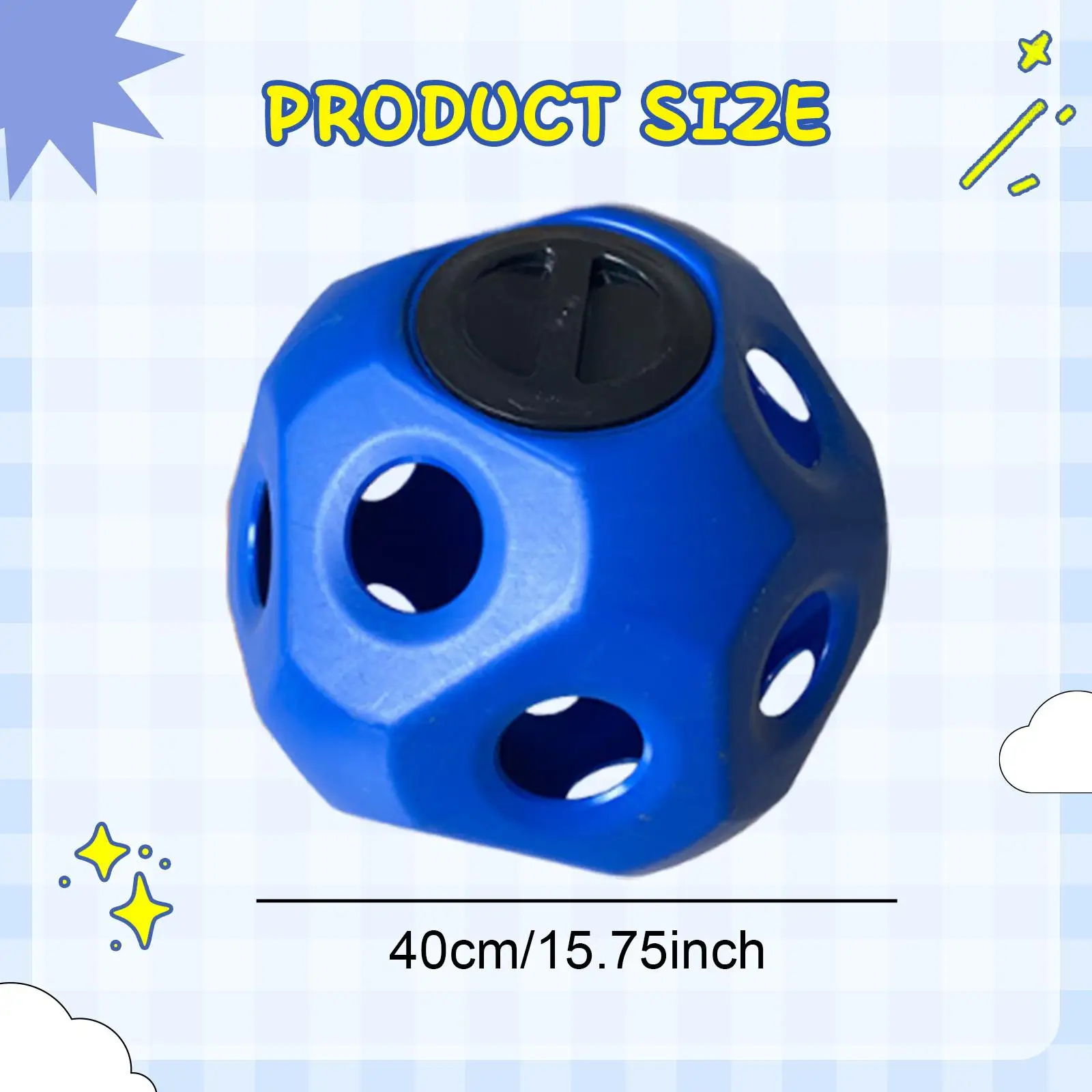 Hay Ball for Horse Ball Diameter 40cm for Paddock Hanging Feeding Toy Multifunctional Stall Toy for Horses Horse Treat Ball