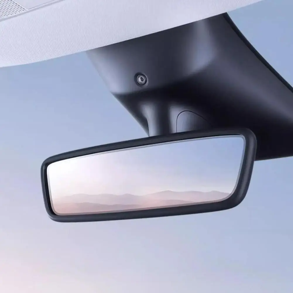 Rearview Mirror Protector For Tesla Y Interior Accessories Rearview Mirror Protector Trim Silicone Decor Frame Protection Silicone Strip
