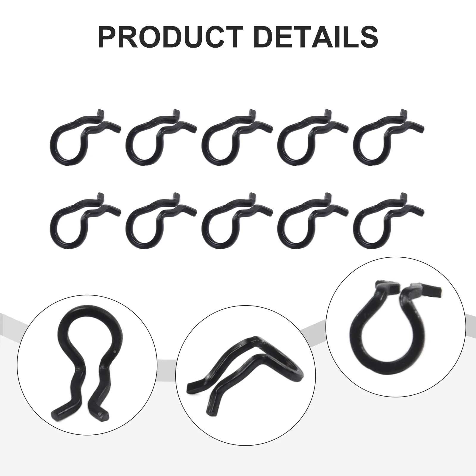 

Enhance Your Bike's Performance with Stainless Steel For Shimano For XT For SLX Brake Caliper Spring Clips 10pcs