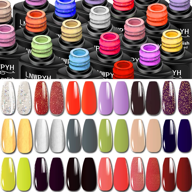 Manicure Set Professional Nail Gel Kit with UV LED Lamp Gel Nail Polish Set Soak Off Varnish Nail Kit Professional Art Tools Set 2