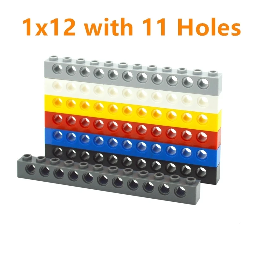 Technical Building Block MOC Combination Studded Long BeamHole Thick Bricks Compatible 3703 32018 3895 2730 3894 370