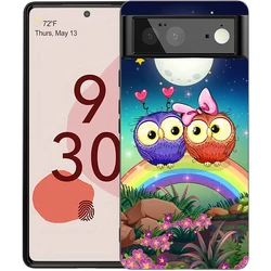 Charming Cartoon Owl Shockproof Silicone Phone Case Cover - Pixel 9 (A1)