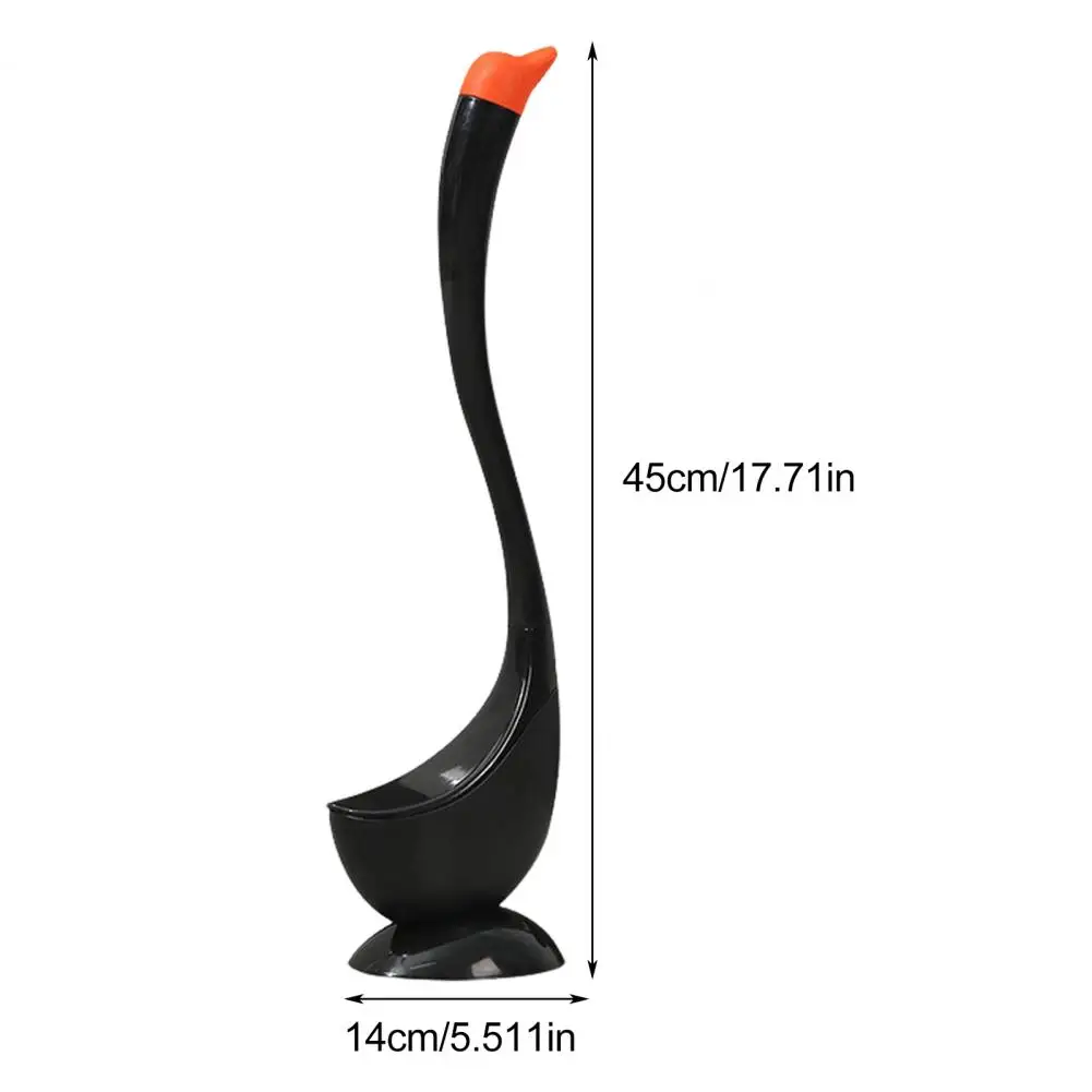 1Pc Toilet Brush Set with Ventilated Base Swan Shape Cleaning Brush for Powerful Scrubbing Bathroom Scrubber Cleaning Tool