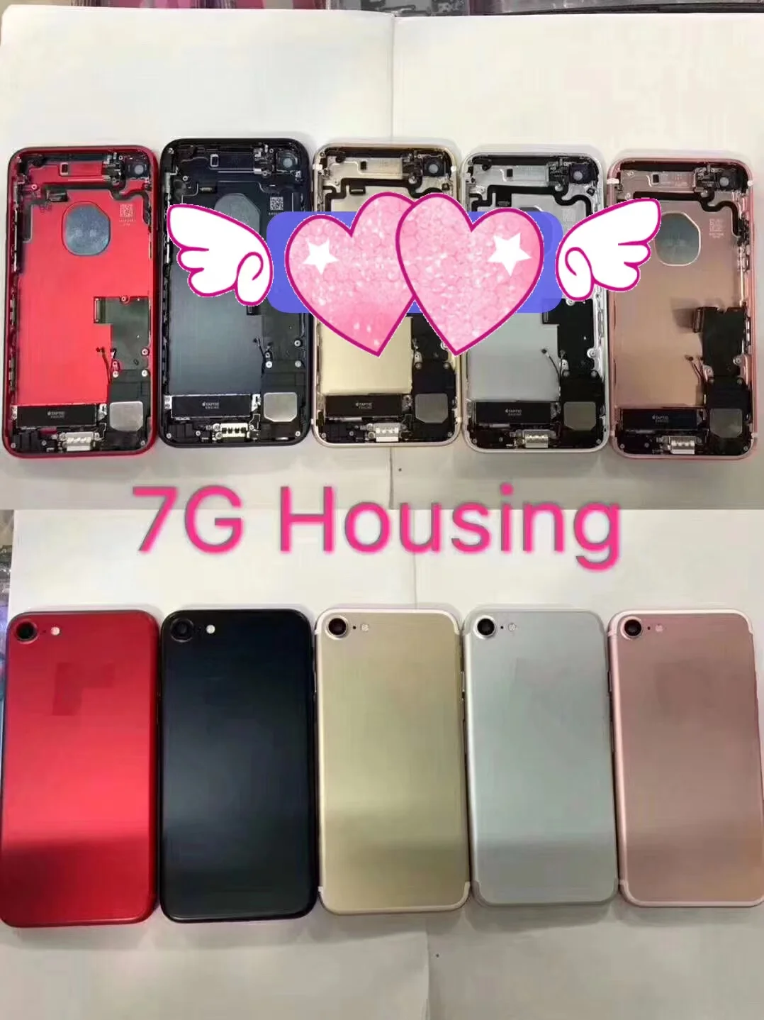 

7G housing with flex cables,with button and sim tray