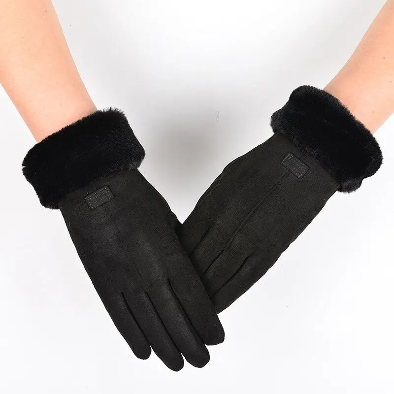 Women Full Finger Gloves 1/2 Pcs Autumn Winter
