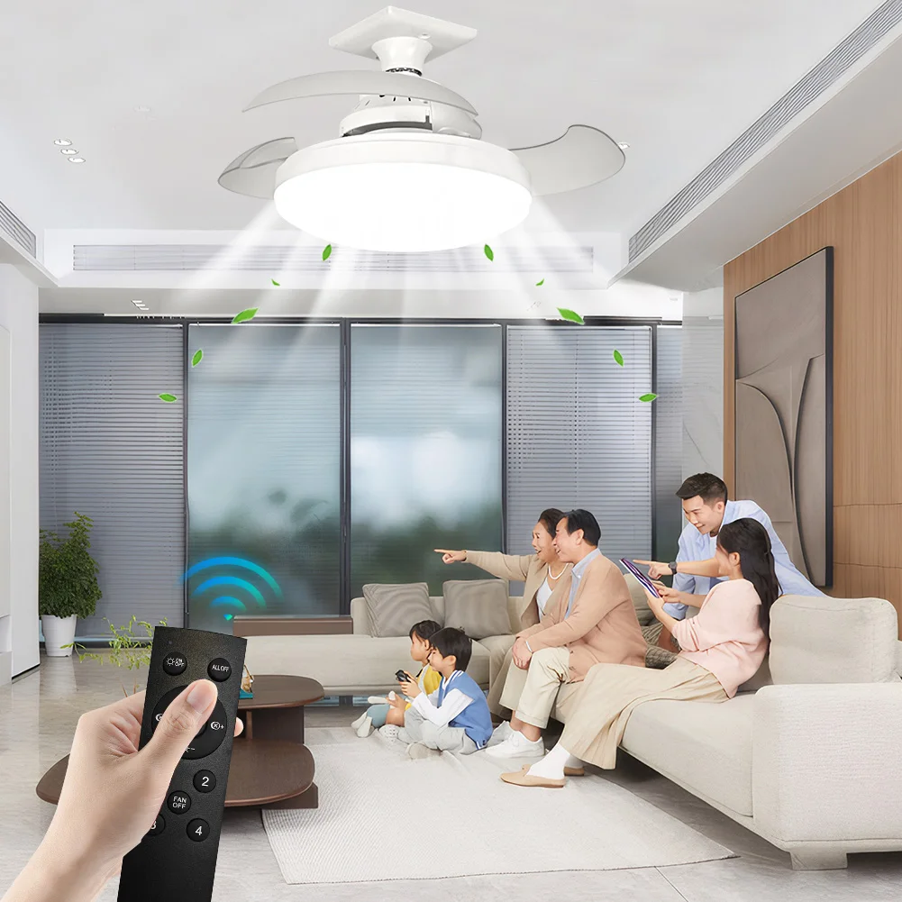 Fandelier Ceiling Fan Remote Control Chandelier Ceiling Fan 3 Colour Temperatures Dimmable for Bedroom Living Room Dinning Room