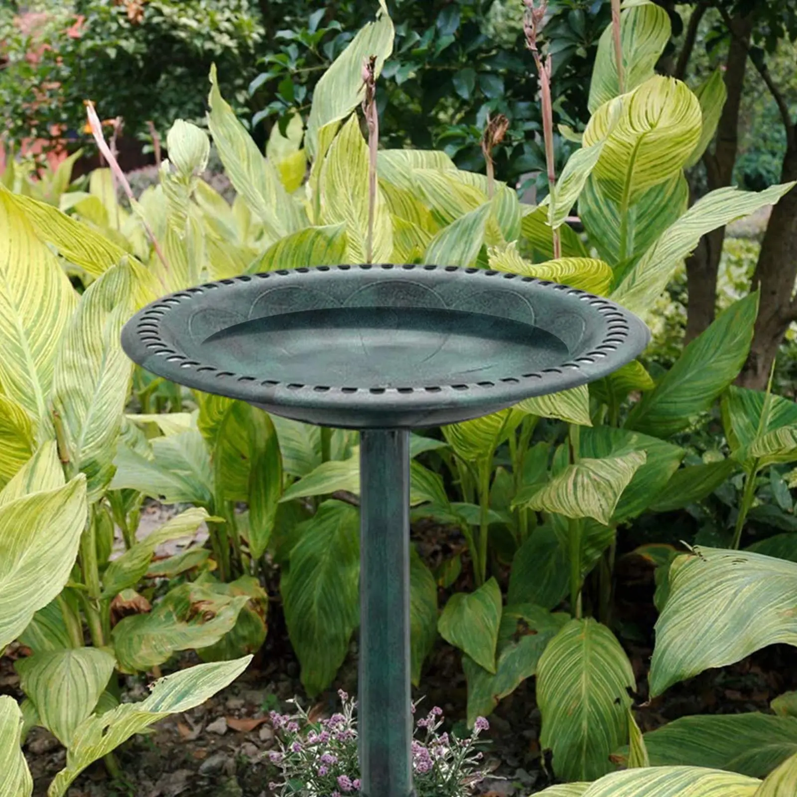 Antique Style Garden Bird Bath Weather Resistant Standing Birdbaths for Balcony Lawn bird bath bird bath supplies
