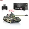 Heng Long 1/16 Scale 7.0 Plastic German King Tiger RTR RC Battle Tank Model 3888A 360° Turret Vehicle Toy Gifts TH17519 1