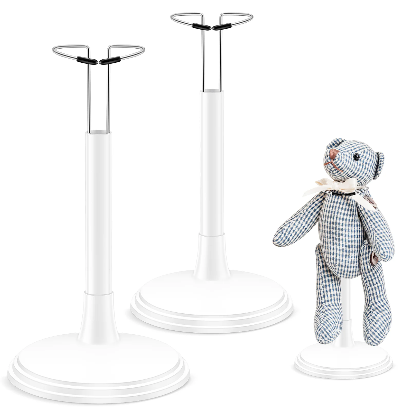 Adjustable Metal Doll Brackets Doll Support Stands Doll Puppet Wrist Stand Holder Dollhouse Display Accessories telescopic poster stands t type advertising racks metal display stands advertising display stand vertical telescopic support