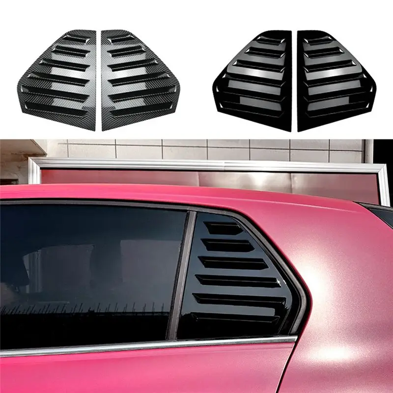 VW 골프 8 MK8 2020-2022용 유니버설 자동차 측면 후면 통풍구 커버 트림 장식 부품 (블랙)