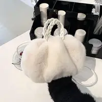 Sac à main citrouille mignon pour fille, sac à bandoulière nuage, Design de Niche, nouvelle mode automne et hiver 2025 5