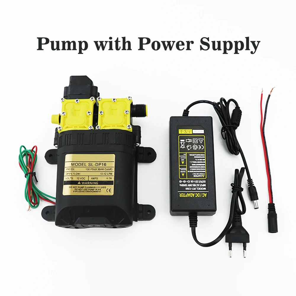 ตัวเลือกสินค้า ปั๊มน้ำฉีดแรงดันสูง 12V สำหรับเกษตร 10 ลิตร/นาที