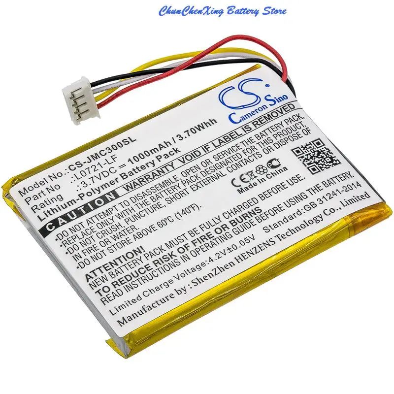 Bateria Cameron Sino para Jbl L0721-lf Clip Clip 3an Clip Areia 1000mah - Image 6