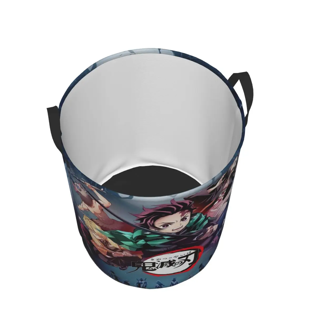 Custom Tanjiro Kimetsu No Yaiba Manga Laundry Basket Collapsible Clothes Storage Bin Kimestu No Yaiba Anime Manga Baby Hamper 3