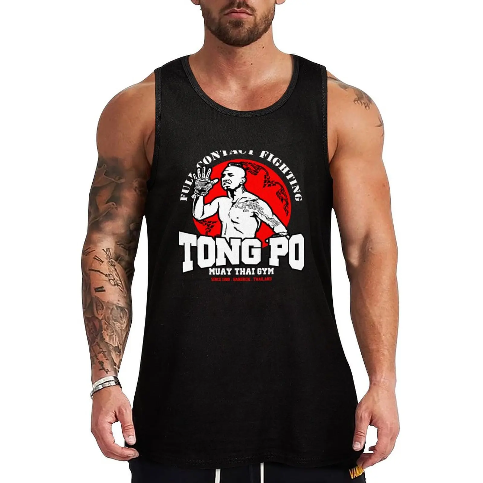 NEW TONG PO MUAY THAI FIGHTER VILLAIN KICKBOXER VAN DAMME MOVIE Tank Top  Top summer cute tops t shirt gym - AliExpress, image size:1600x1600