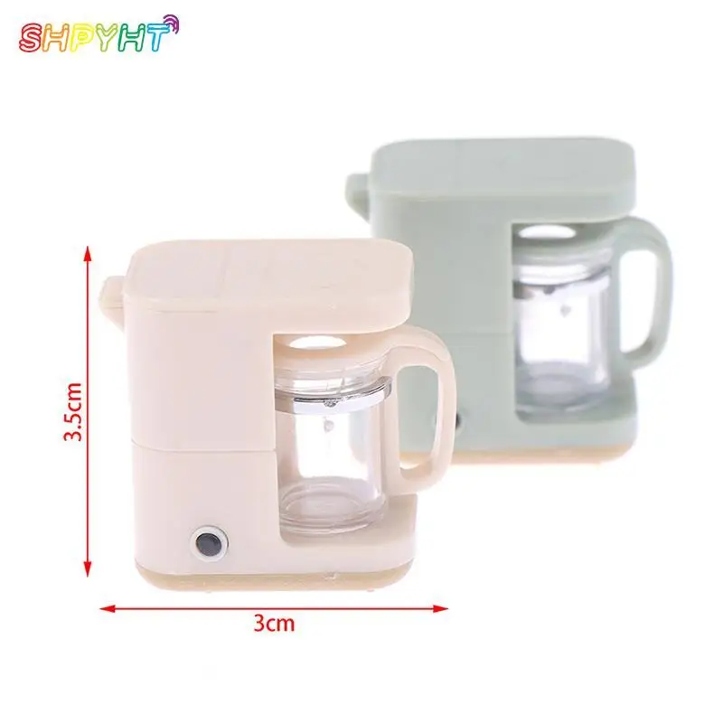 

1/12 кукольная кофеварка, кофейница, кофейник, имитация кухонных игрушек, кукольный дом, Миниатюрные Электрические принадлежности, аксессуары