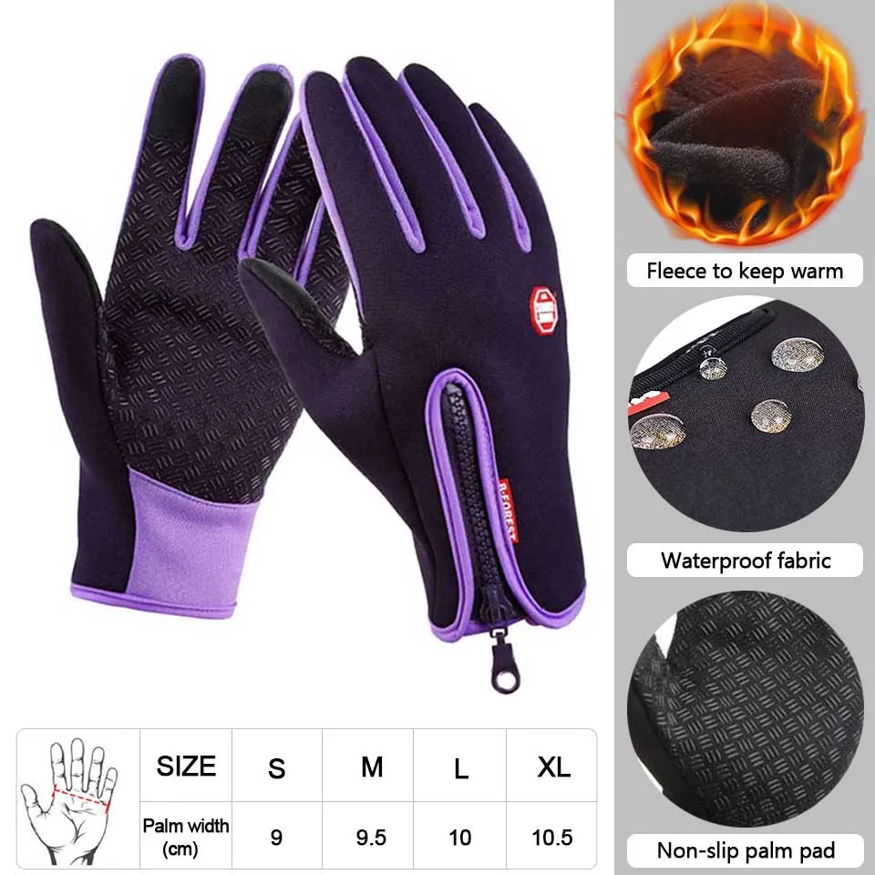 Thermal Insulated Touchscreen Gloves for Winter Sports & Outdoor Activities