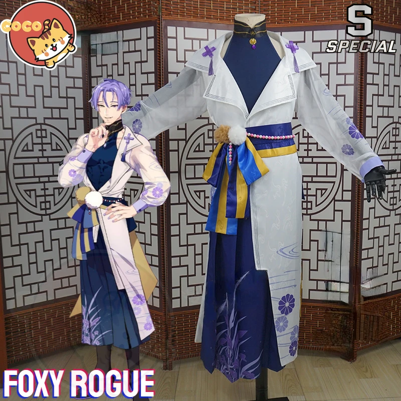 Foxy Rogue Kuya Cosplay Costume Gioco Nu: Carnival Foxy Rogue Cosplay Kuya Costume Tradizionale Cinese Vestito E Parrucca Cocos-S