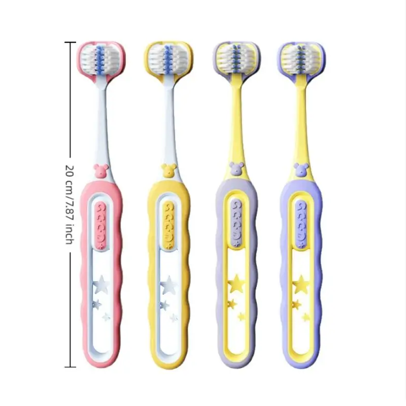 어린이 칫솔 3면 부드러운 칫솔모 세척 브러쉬 용 312세 치아 관리 구강 위생
