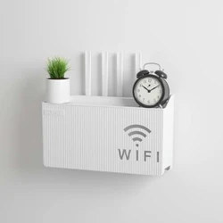 Wall-Mounted Media Storage Shelf - One size (WHITE)