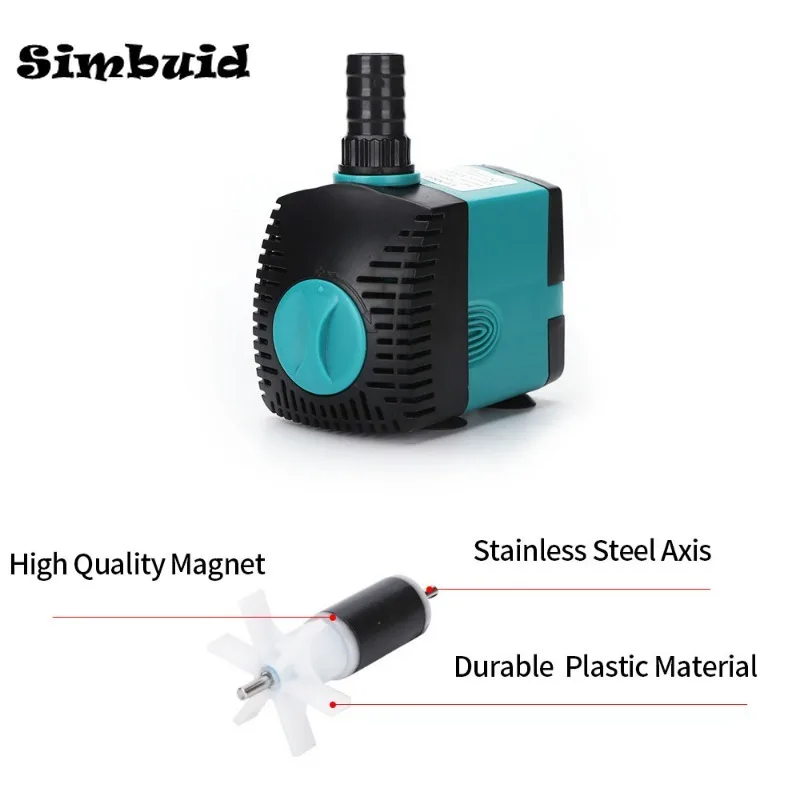 Submersible Fish Tank Water Pump Filter Ultra Quiet Aquarium Pump