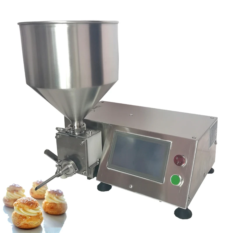 

Cream Filling Machine Cake Quantitative Chocolate Jam Filler Stainless Steel Puff Filling Machine 15L