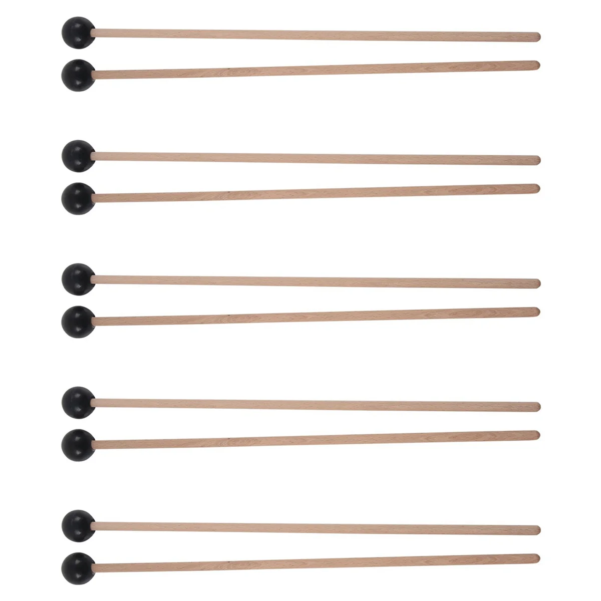 BAAU 10Pcs 38.8cm Glockenspiel Xylophone Bells Mallets Plastic Sticks Beaters