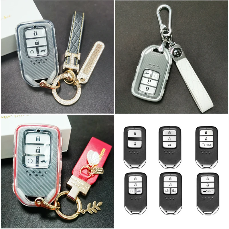 Tpu Car Remote Key Case Cover Shell Per Honda All-New City Brio Crv Civic Fc Accord Hrv City Odyssey Xrv Brv Jazz