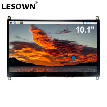 LESOWN LCD HDMI 모니터, 라즈베리 파이 4 용, 10.1 인치, PC RPI 3 4 용, 10 인치 IPS 디스플레이 터치 스크린