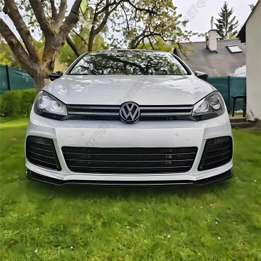 폭스 바겐 골프 6 MK6 R R20 2008-2013 ABS 자동차 앞 범퍼 스플리터 립 디퓨저 바디 키트 스포일러 가드 튜닝